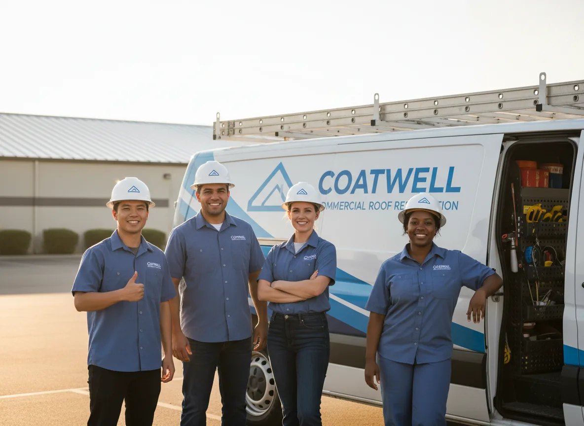 Commercial roof coating company in Ashley, IL